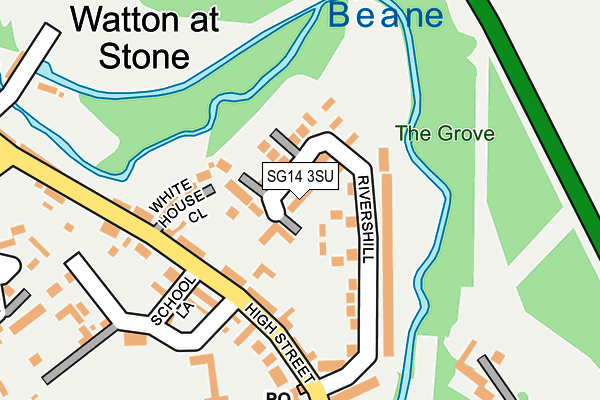 SG14 3SU map - OS OpenMap – Local (Ordnance Survey)