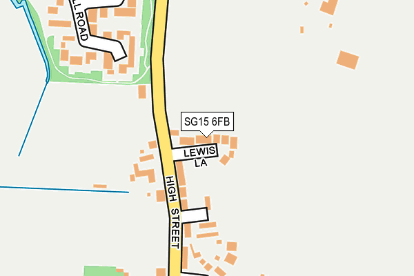 SG15 6FB map - OS OpenMap – Local (Ordnance Survey)