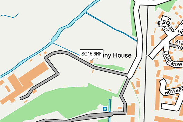 SG15 6RF map - OS OpenMap – Local (Ordnance Survey)