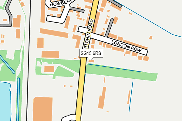 SG15 6RS map - OS OpenMap – Local (Ordnance Survey)
