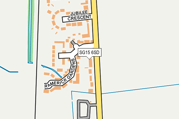 SG15 6SD map - OS OpenMap – Local (Ordnance Survey)