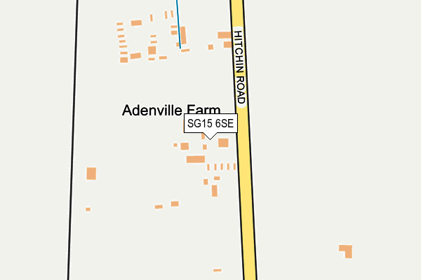SG15 6SE map - OS OpenMap – Local (Ordnance Survey)