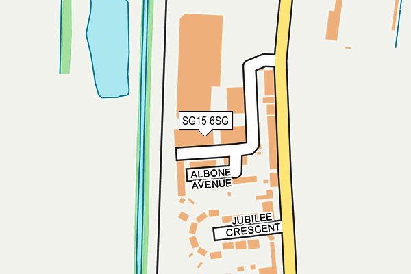 SG15 6SG map - OS OpenMap – Local (Ordnance Survey)