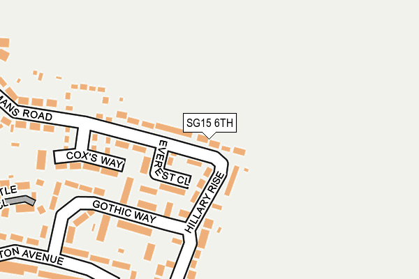 SG15 6TH map - OS OpenMap – Local (Ordnance Survey)