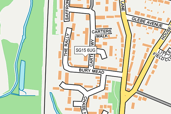 SG15 6UG map - OS OpenMap – Local (Ordnance Survey)