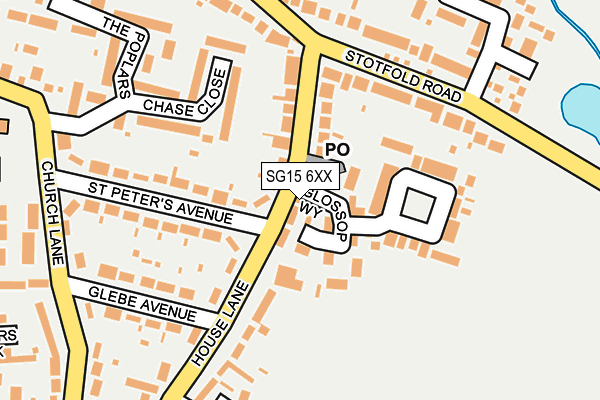 SG15 6XX map - OS OpenMap – Local (Ordnance Survey)