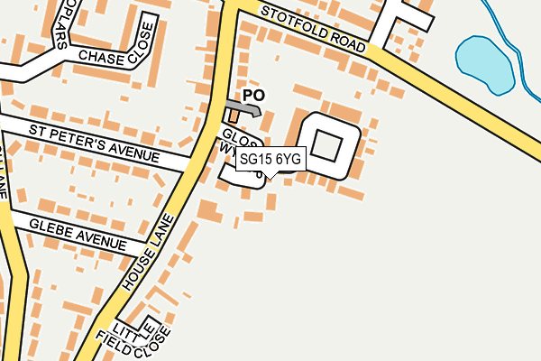 SG15 6YG map - OS OpenMap – Local (Ordnance Survey)
