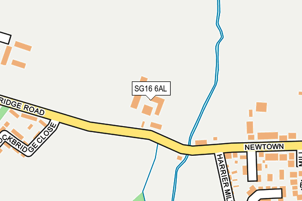 SG16 6AL map - OS OpenMap – Local (Ordnance Survey)