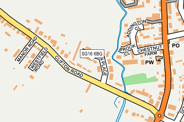 SG16 6BG map - OS OpenMap – Local (Ordnance Survey)