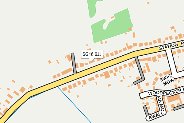 SG16 6JJ map - OS OpenMap – Local (Ordnance Survey)