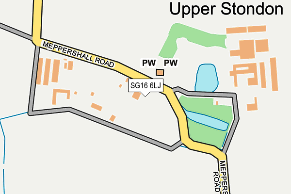SG16 6LJ map - OS OpenMap – Local (Ordnance Survey)