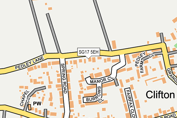 SG17 5EH map - OS OpenMap – Local (Ordnance Survey)