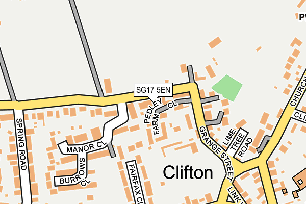 SG17 5EN map - OS OpenMap – Local (Ordnance Survey)