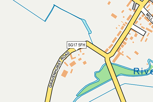 SG17 5FH map - OS OpenMap – Local (Ordnance Survey)