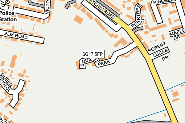 SG17 5FP map - OS OpenMap – Local (Ordnance Survey)