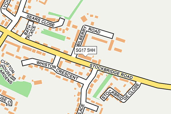 SG17 5HH map - OS OpenMap – Local (Ordnance Survey)
