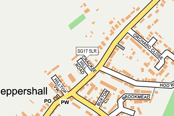 SG17 5LR map - OS OpenMap – Local (Ordnance Survey)