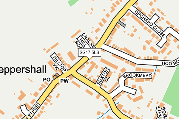 SG17 5LS map - OS OpenMap – Local (Ordnance Survey)