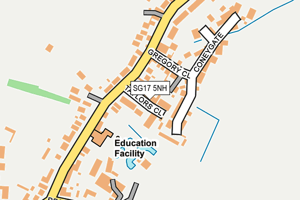 SG17 5NH map - OS OpenMap – Local (Ordnance Survey)