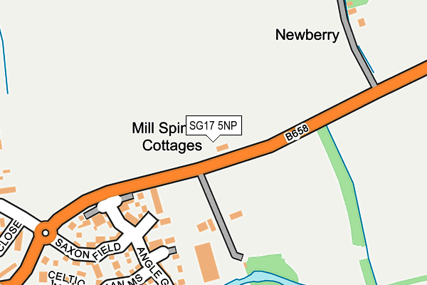 SG17 5NP map - OS OpenMap – Local (Ordnance Survey)