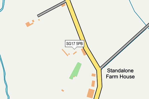 SG17 5PB map - OS OpenMap – Local (Ordnance Survey)