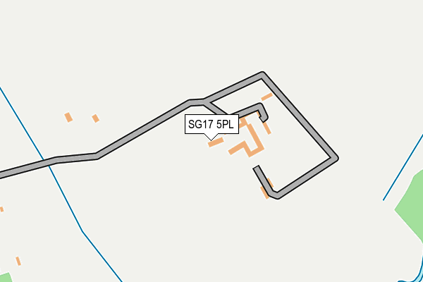 SG17 5PL map - OS OpenMap – Local (Ordnance Survey)