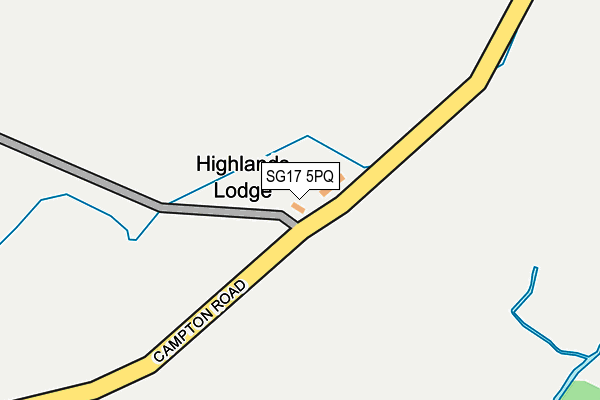SG17 5PQ map - OS OpenMap – Local (Ordnance Survey)