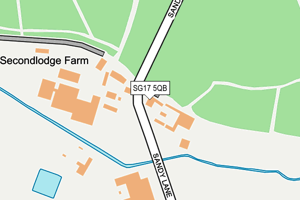 SG17 5QB map - OS OpenMap – Local (Ordnance Survey)