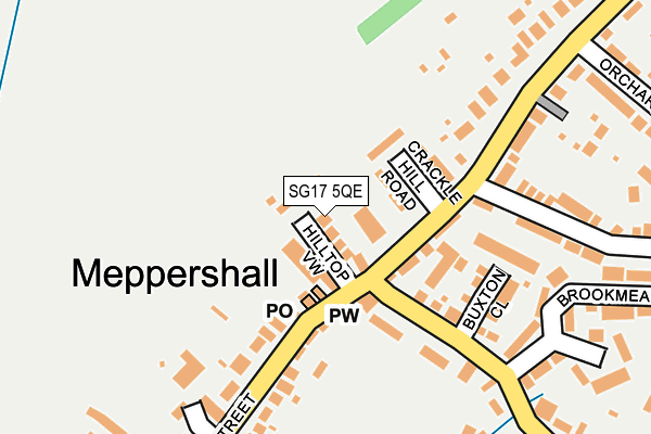 SG17 5QE map - OS OpenMap – Local (Ordnance Survey)