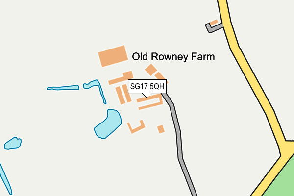 SG17 5QH map - OS OpenMap – Local (Ordnance Survey)