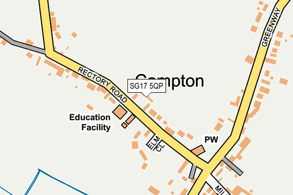 SG17 5QP map - OS OpenMap – Local (Ordnance Survey)