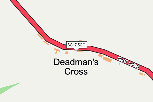 SG17 5QQ map - OS OpenMap – Local (Ordnance Survey)