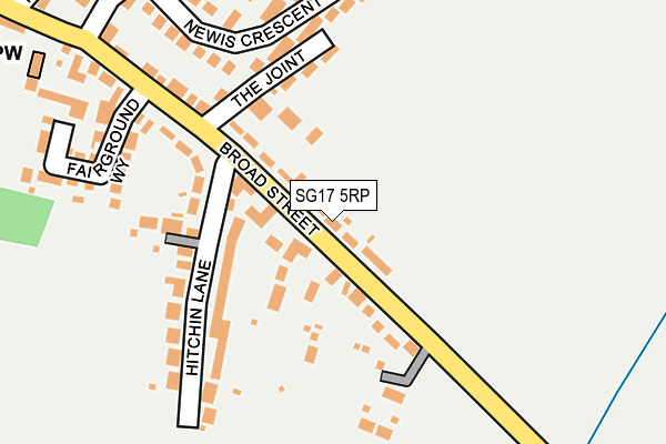 SG17 5RP map - OS OpenMap – Local (Ordnance Survey)