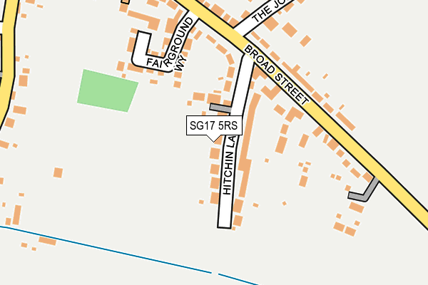 SG17 5RS map - OS OpenMap – Local (Ordnance Survey)