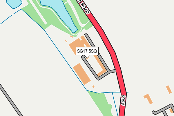 SG17 5SQ map - OS OpenMap – Local (Ordnance Survey)
