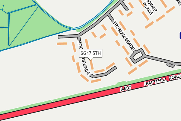 SG17 5TH map - OS OpenMap – Local (Ordnance Survey)