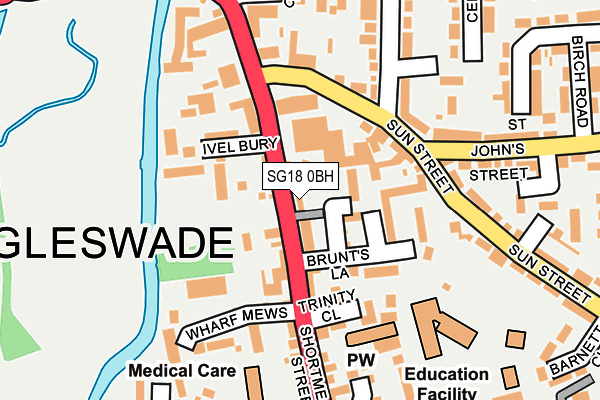 Map of SHORTMEAD LTD at local scale