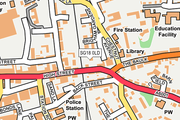 Map of ROSE COTTAGE SLEAFORD LIMITED at local scale