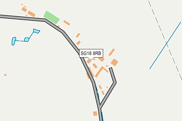 SG18 8RB map - OS OpenMap – Local (Ordnance Survey)