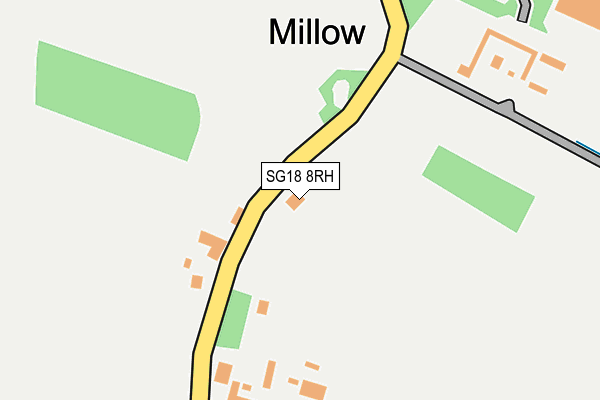 SG18 8RH map - OS OpenMap – Local (Ordnance Survey)