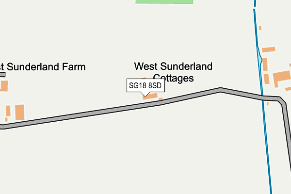 SG18 8SD map - OS OpenMap – Local (Ordnance Survey)