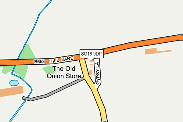 SG18 9DP map - OS OpenMap – Local (Ordnance Survey)