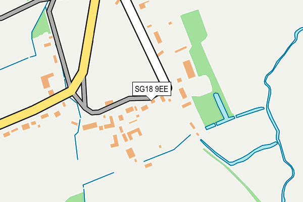 SG18 9EE map - OS OpenMap – Local (Ordnance Survey)