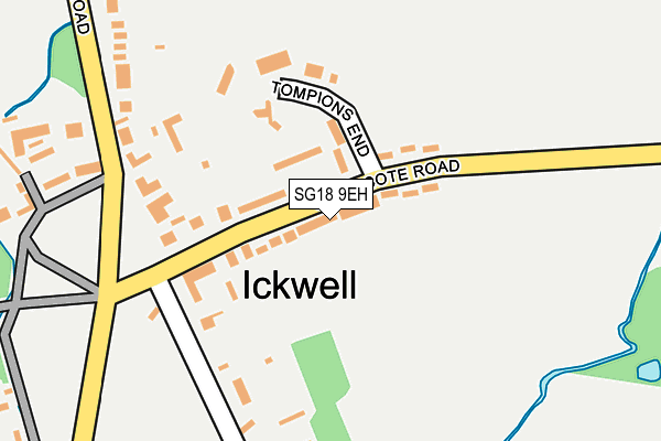 SG18 9EH map - OS OpenMap – Local (Ordnance Survey)