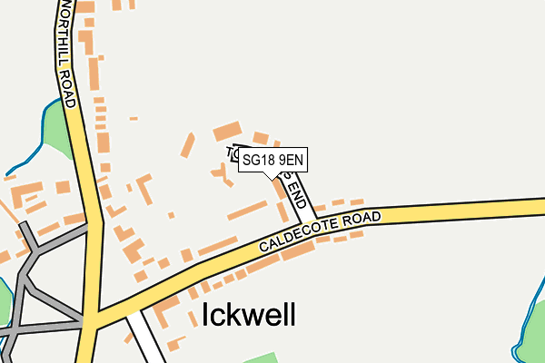 SG18 9EN map - OS OpenMap – Local (Ordnance Survey)