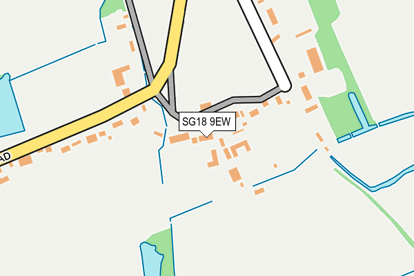 SG18 9EW map - OS OpenMap – Local (Ordnance Survey)