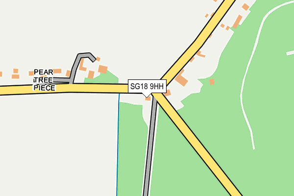 SG18 9HH map - OS OpenMap – Local (Ordnance Survey)