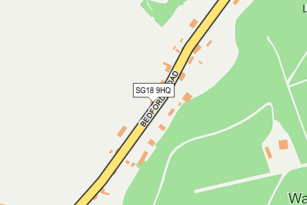 SG18 9HQ map - OS OpenMap – Local (Ordnance Survey)