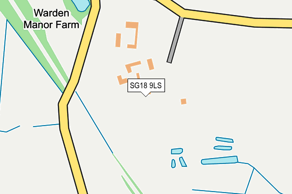 SG18 9LS map - OS OpenMap – Local (Ordnance Survey)