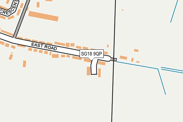 SG18 9QP map - OS OpenMap – Local (Ordnance Survey)